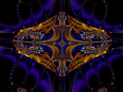 Fractal modern art colorful