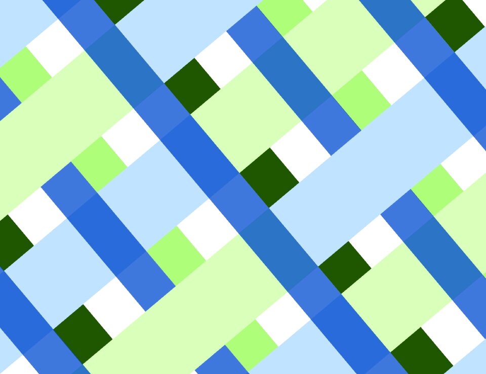 Shapes blue green