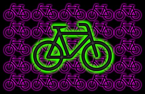 Pink green isolated