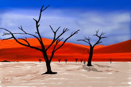Sand landscape white desert