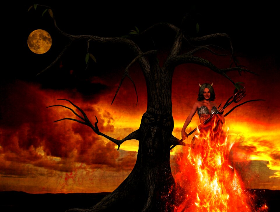 Fantasy fire purgatory