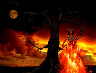 Fantasy fire purgatory