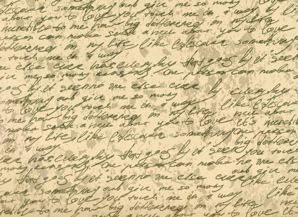 Letters paper stains