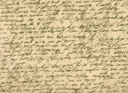 Letters paper stains