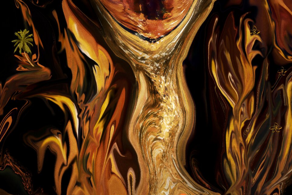 Glowing creative digital-art