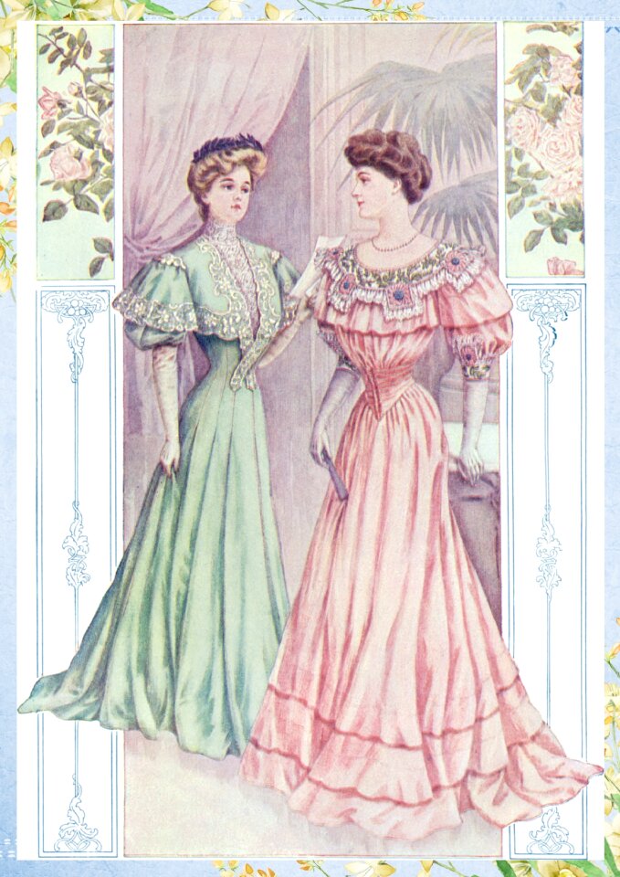 Lady edwardian dresses