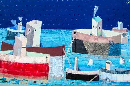 Boat fish art