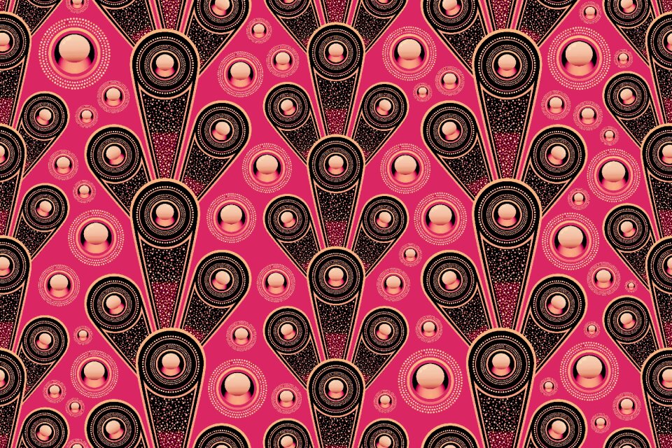 Charcoal pink circle