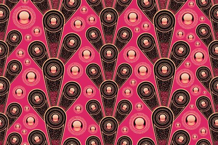 Charcoal pink circle