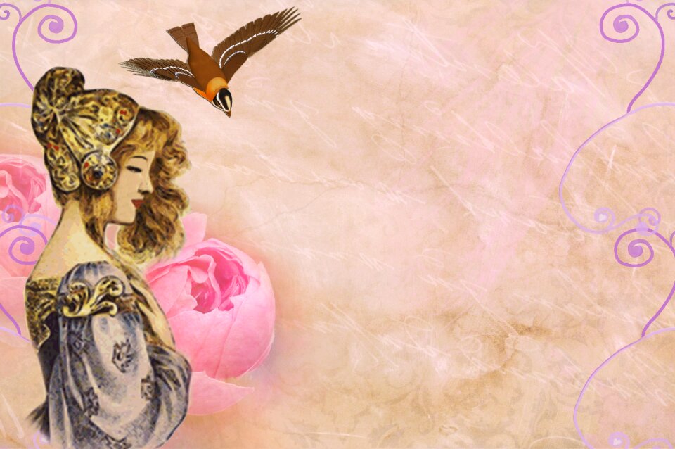 Female vintage romanticism