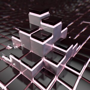 Checkerboard modern interior