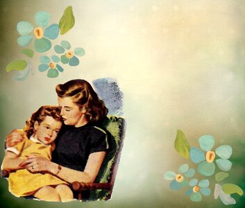 Mother and daughter female person