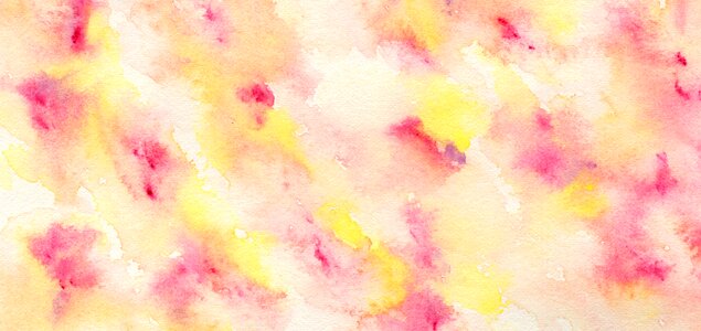 Watercolor pink cloudy