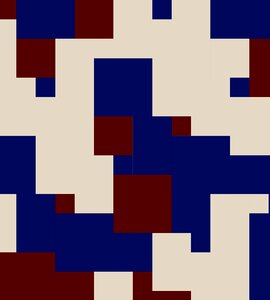 Mash up blue dark red