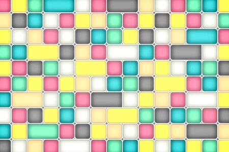 Square grid mosaic