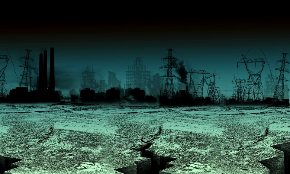 Urban apocalypse landscpe