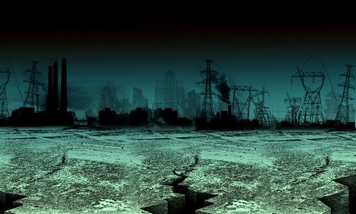 Urban apocalypse landscpe