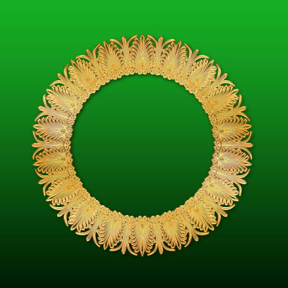 Design ornament round frame