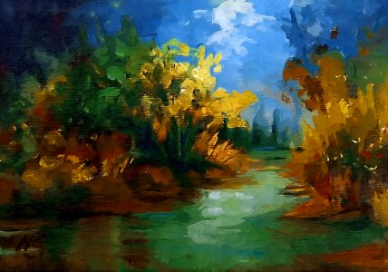 Landacape painting landscape