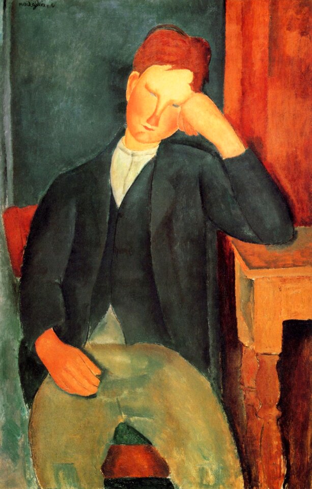 Modigliani peasant boy Free illustrations