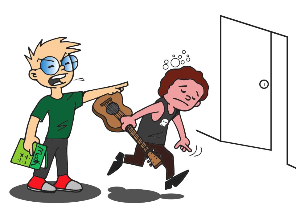 Leave guitar angry Free illustrations