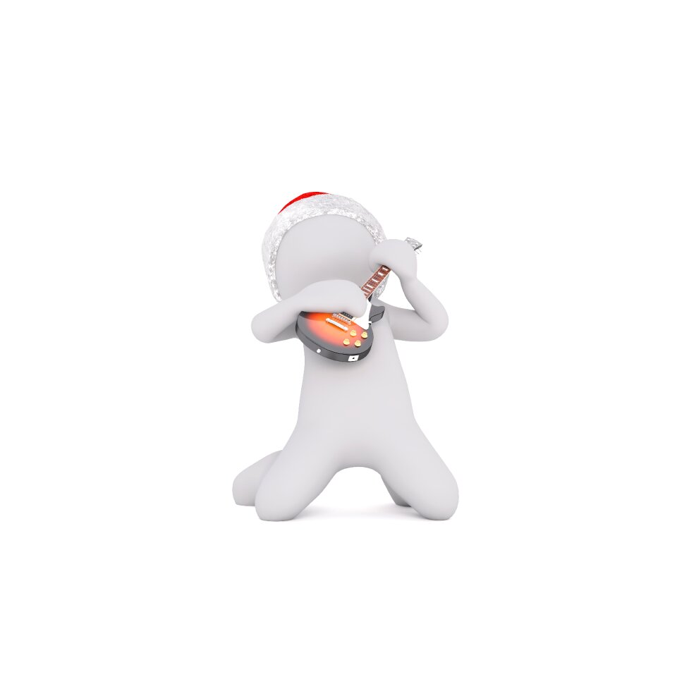 White christmas santa hat