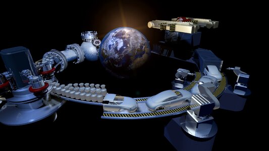 Earth smartphone space