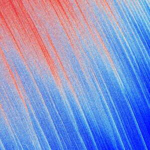 Metallic blue red