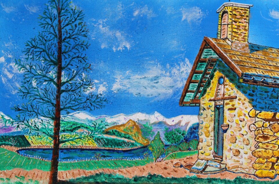 Blue sky religious monuments