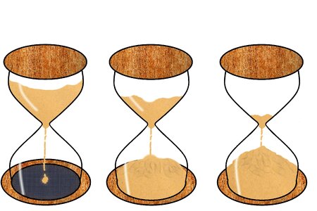 Clock sand transience