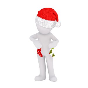 Sock 3d model white male
