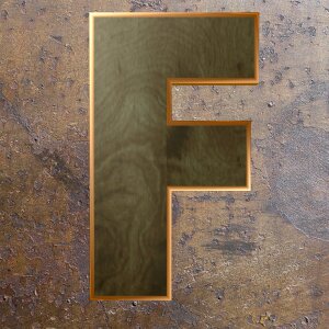 Alphabet letter wooden