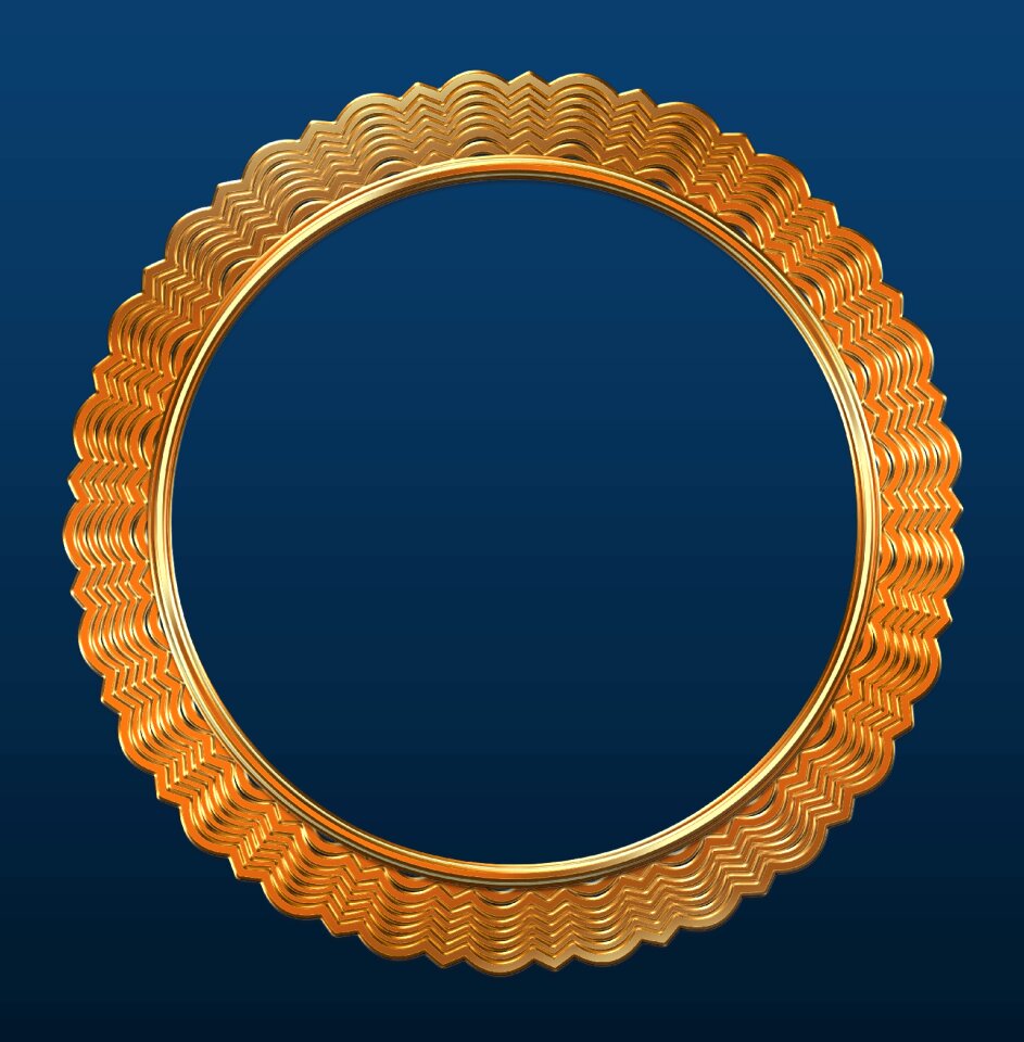 Design ornament round frame
