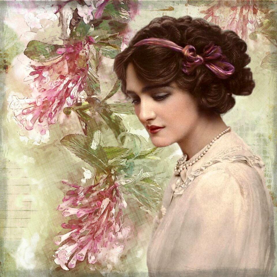 Floral beautiful antique