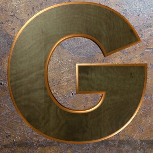 Alphabet letter wooden