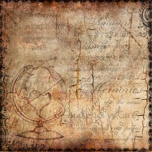 Old antique globe