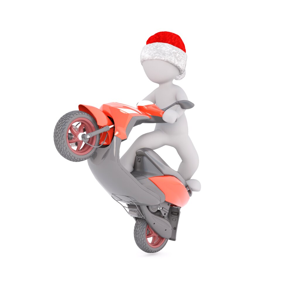 Kick-starter motorcycle moped