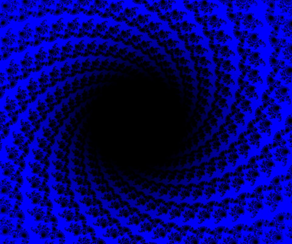 Blue art pattern