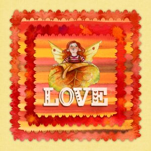 Love flowers girl