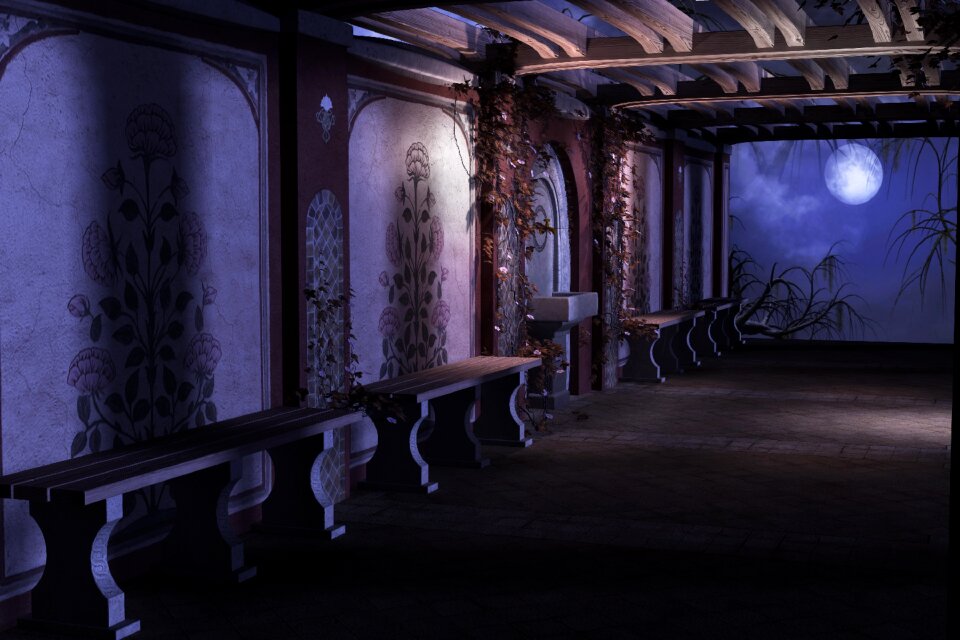 Scene garden alcove