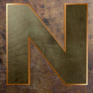 Alphabet letter wooden