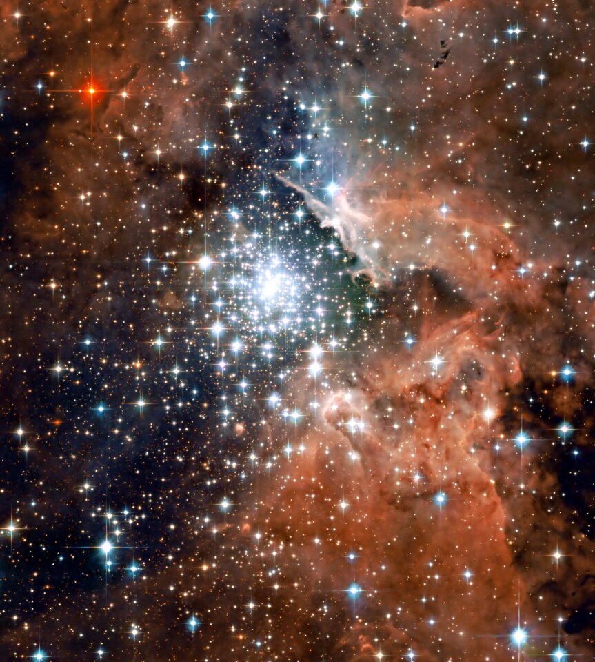 Stars cluster of stars constellation