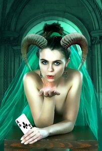 Fantasy woman absinthe fairy green fairy