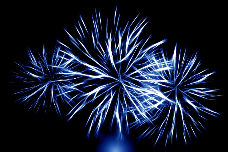 Colorful color shower of sparks