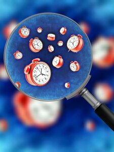 Arouse time of time indicating