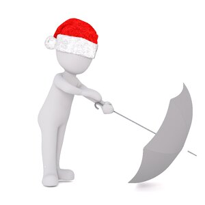 Santa hat 3d model figure