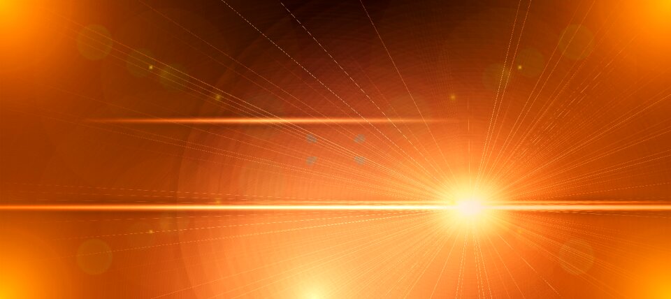 Ray seem lens flare