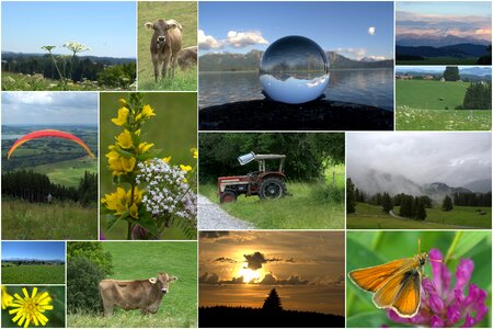 Alpine landscape panorama