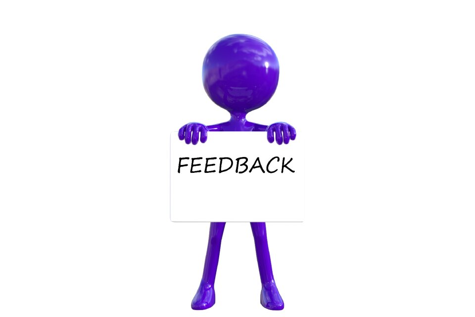 Communication purple man 3d