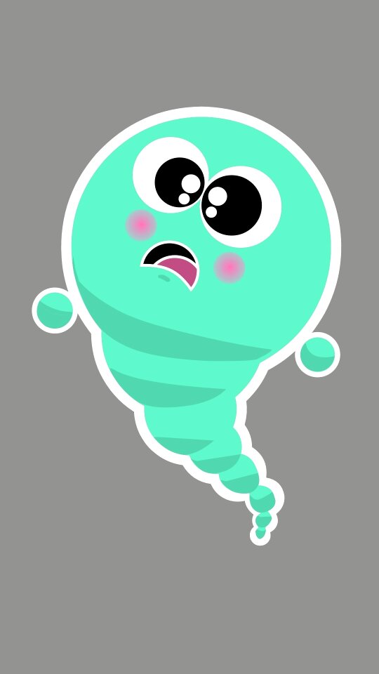 Shock kawaii worm